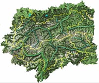 Cartina del Tirolo